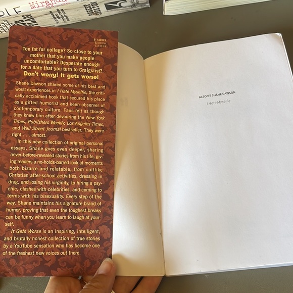 “It Gets Worse” A Collection of Essays from Shane Dawson book / Used paperback - Picture 5 of 7